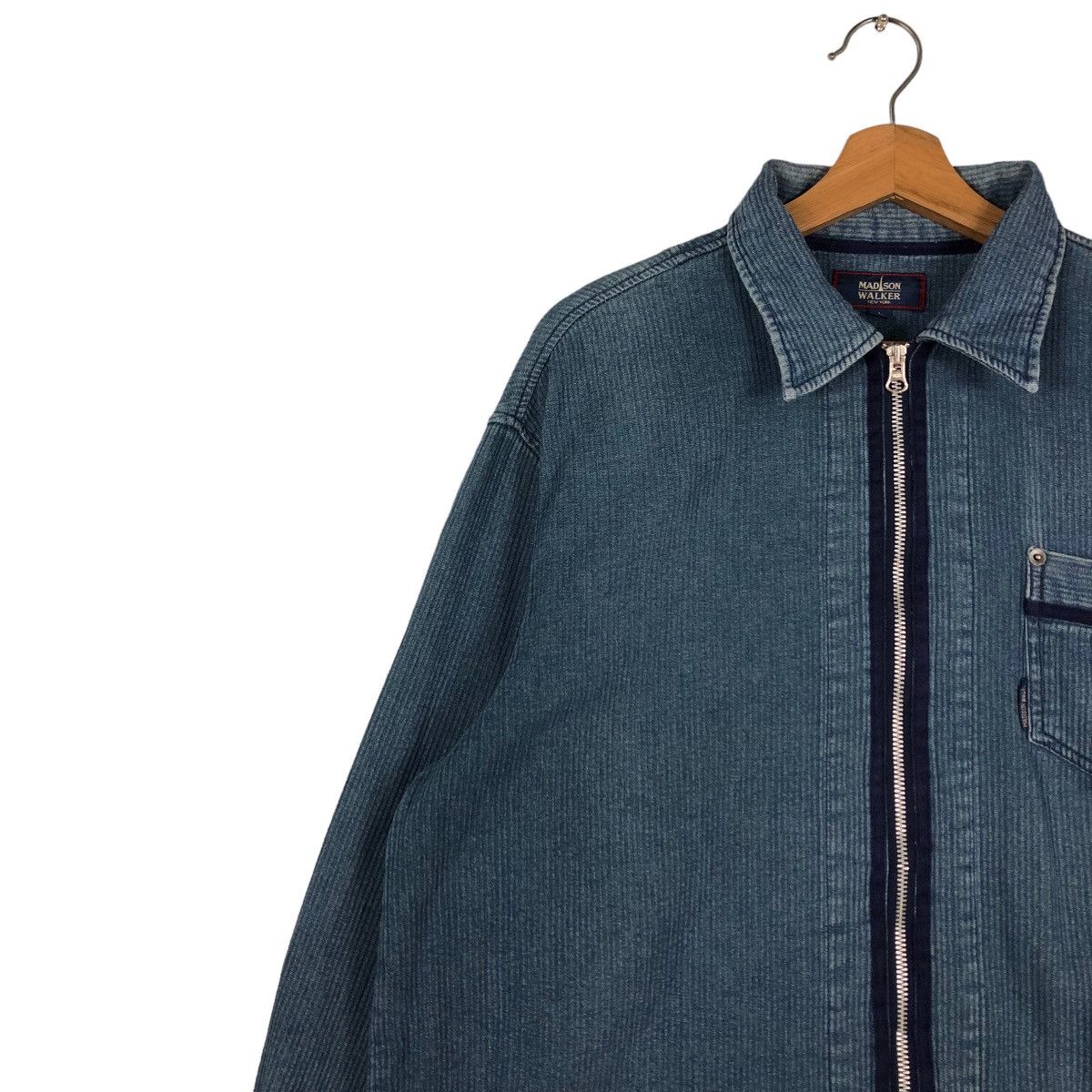Japanese Brand 📌VINTAGE INDIGO WORK CHORE JACKET MADISON WALKER JAPAN Size US L / EU 52-54 / 3 - 13 Thumbnail