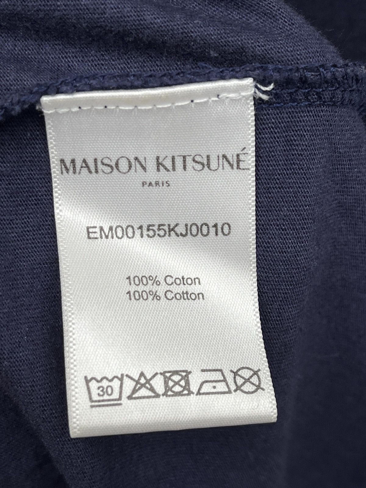 Maison Kitsune Fox Rainbow Embroidery Classic T-Shirt Maison Kitsune L Size US L / EU 52-54 / 3 - 5 Thumbnail