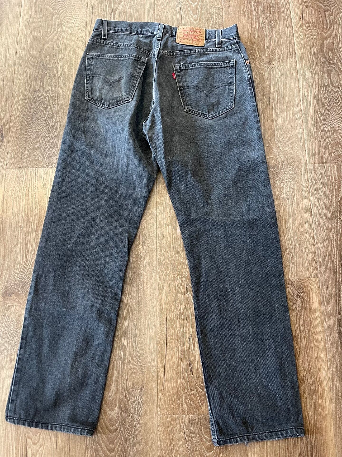 Levi's Vintage Levi's 505 Black Jeans Size US 34 / EU 50 - 2 Thumbnail
