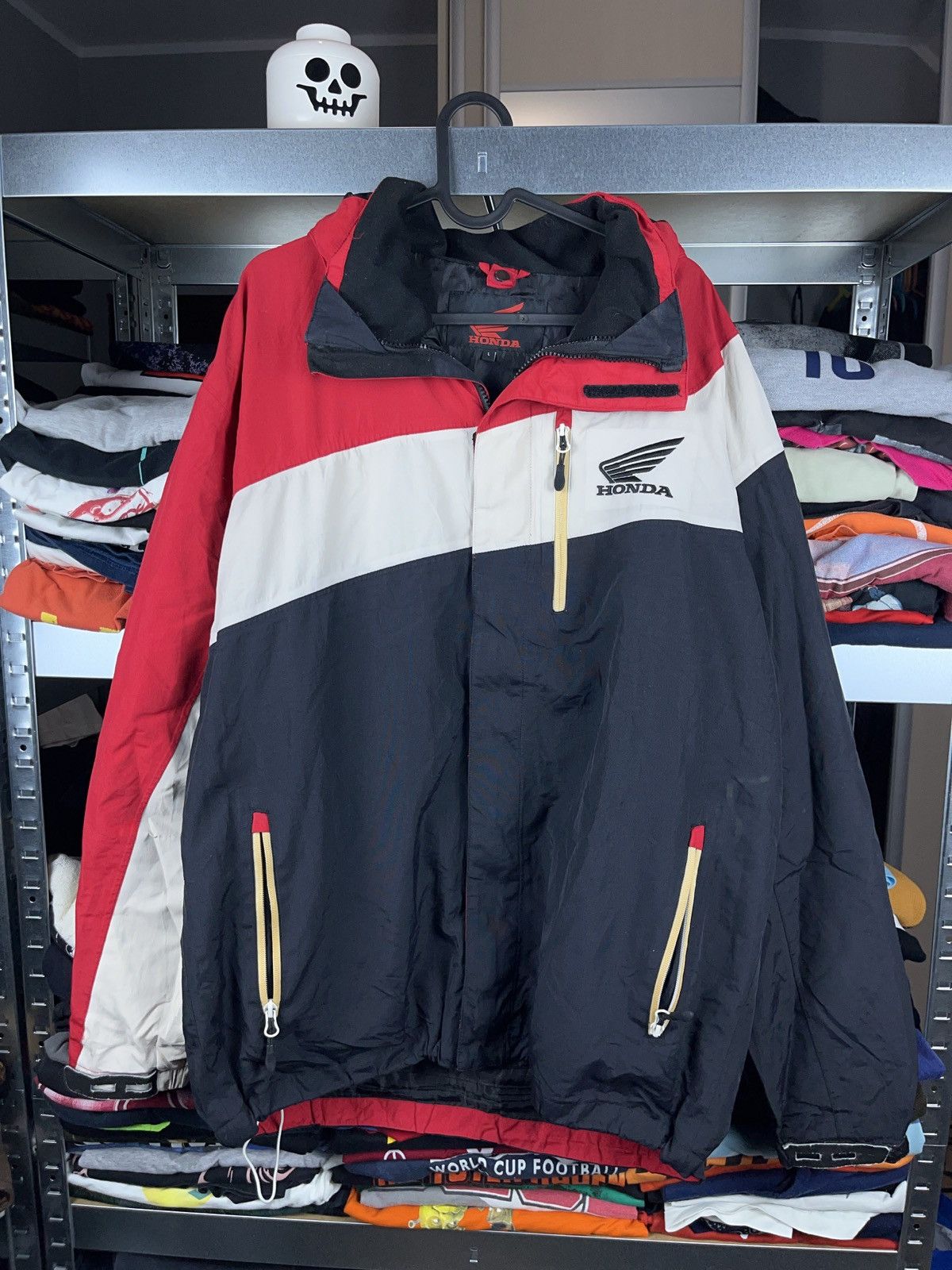 Honda × Japanese Brand Honda y2k racing moto style multi logo zip jacket vintage Size US L / EU 52-54 / 3 - 3 Thumbnail