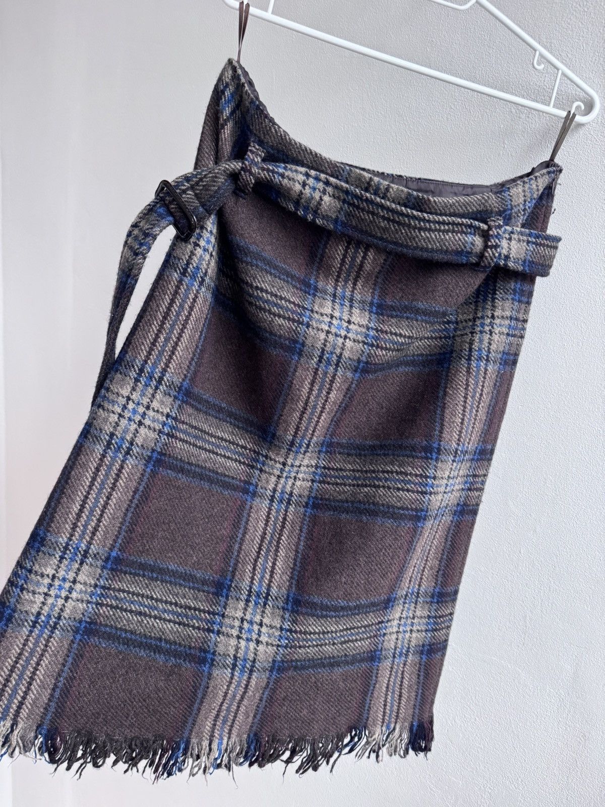 Max Mara Weekend Max Mara Wool Blend Plaid Skirt Size 30" / US 8 / IT 44 - 5 Thumbnail