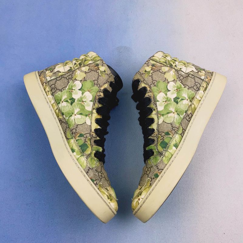 Gucci Gucci Canvas High-Top Sneakers in Green Size US 7.5 / EU 40-41 - 7 Thumbnail