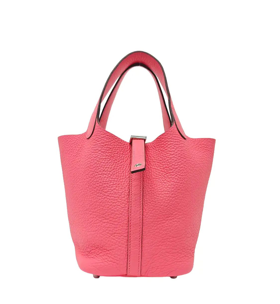 Hermes Hermes Picotin Lock 18 Rose Lipstick Clemence cowhide leather picotin handbag si Size ONE SIZE - 1 Thumbnail