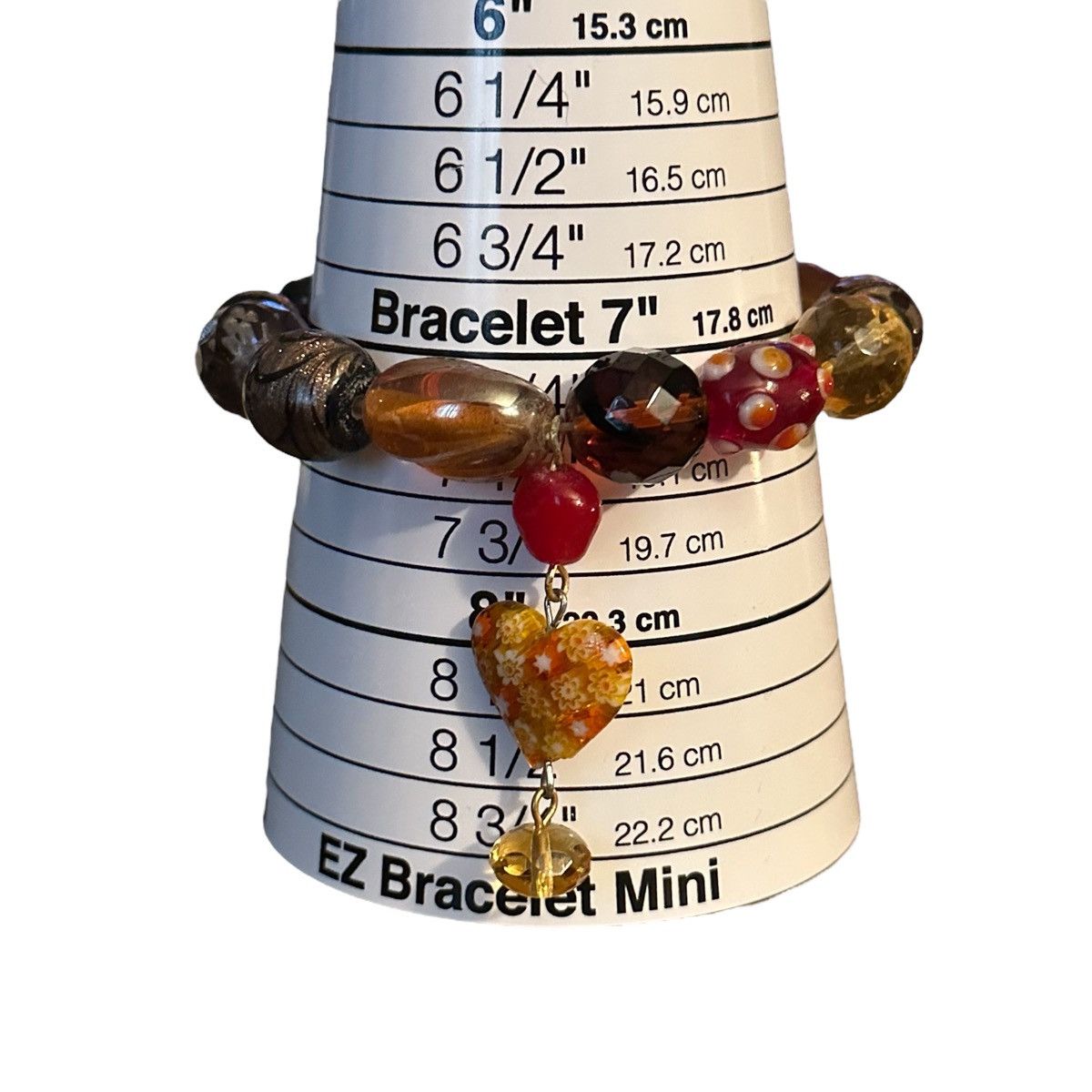 Other Multicolor mixed art deco lampwork bead stretch bracelet Size ONE SIZE - 3 Thumbnail