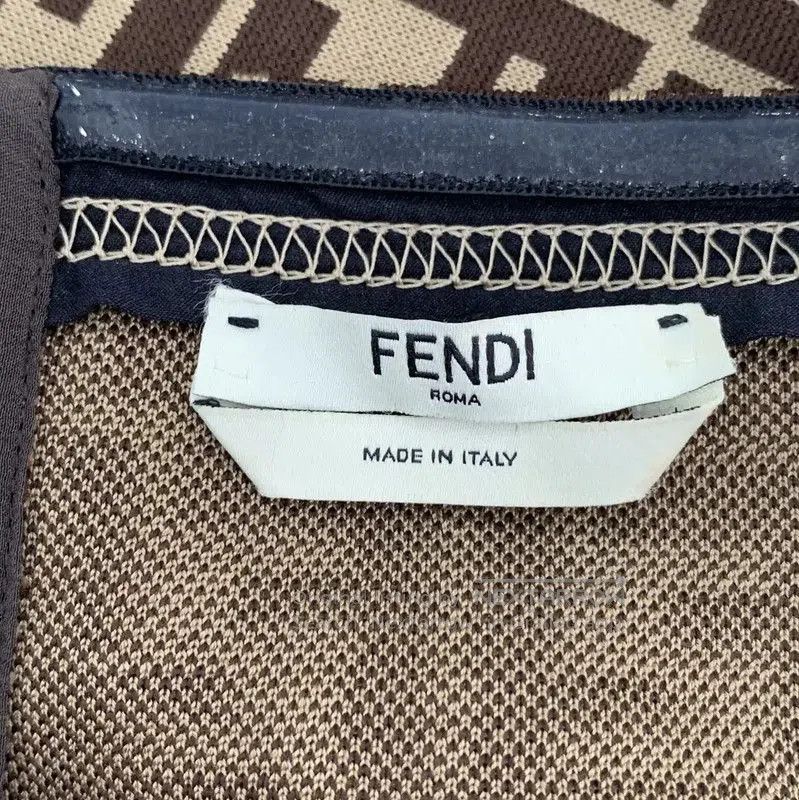 Fendi Fendi Brown Cotton Women's Dress Size S . Size S / US 4 / IT 40 - 6 Thumbnail