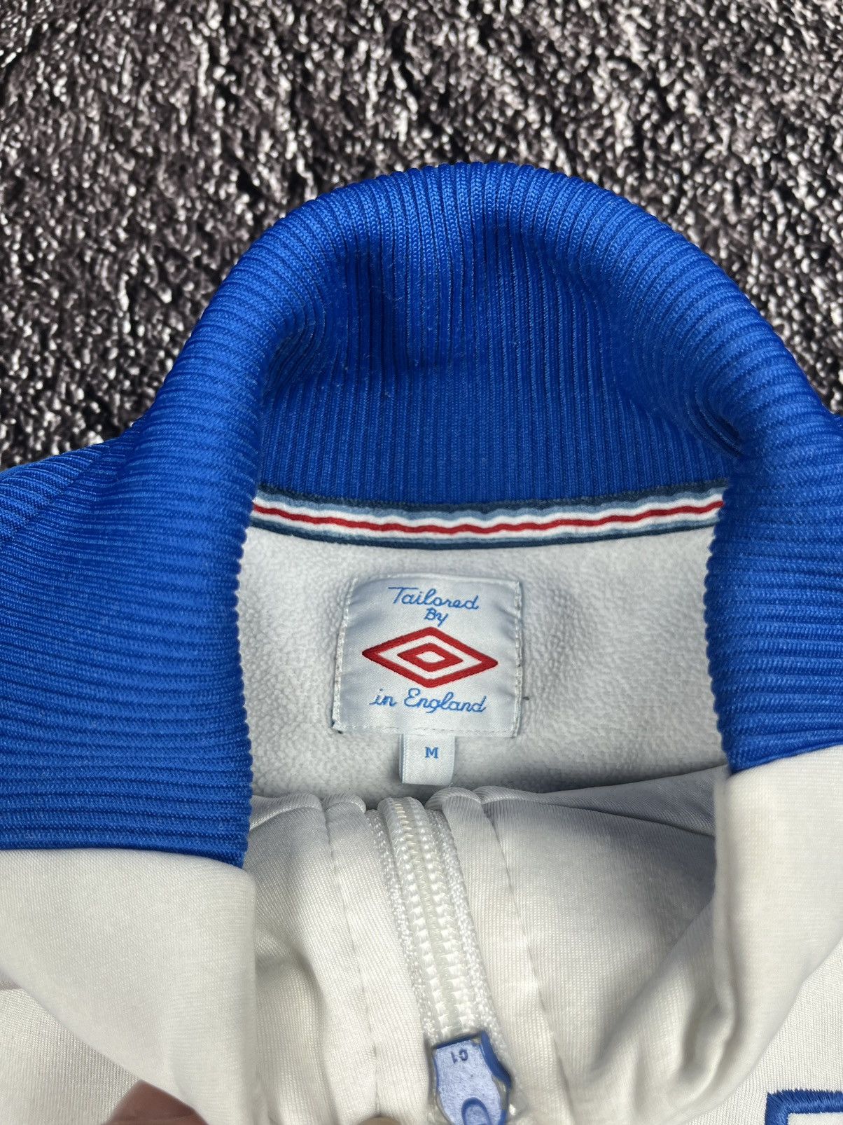 Umbro Umbro England Track Jacket White/Blue Bif Logo Embroidered Size US M / EU 48-50 / 2 - 9 Thumbnail