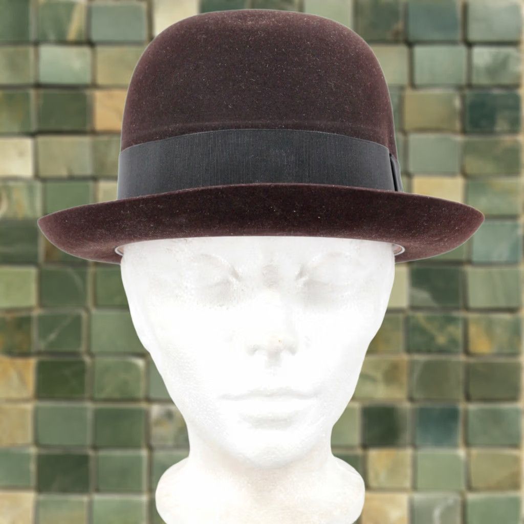 KEEN VINTAGE Keens Bowler Hat Dark Brown 7 1/8 Mens Size ONE SIZE - 1 Thumbnail