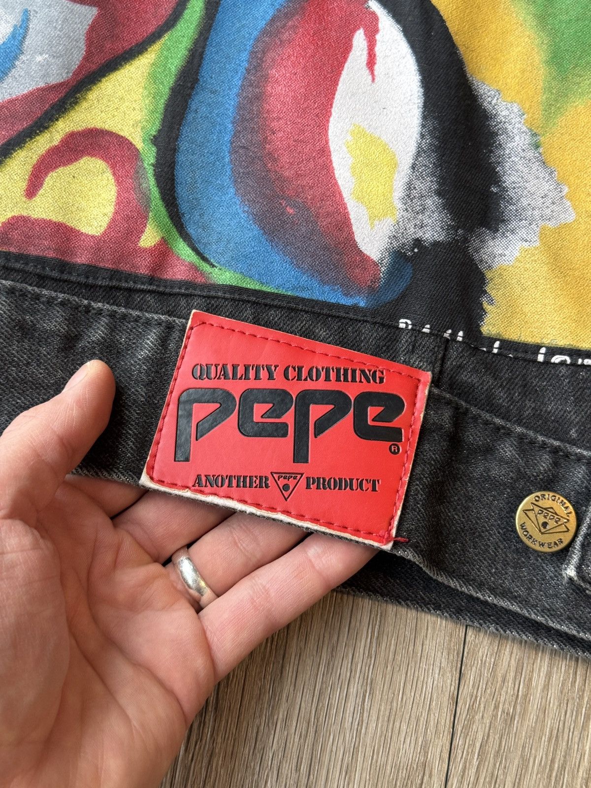 Pepe Jeans Vintage Pepe Denim Jacket Reworked 1988 Artwear Rob Shepherd Size US L / EU 52-54 / 3 - 4 Thumbnail
