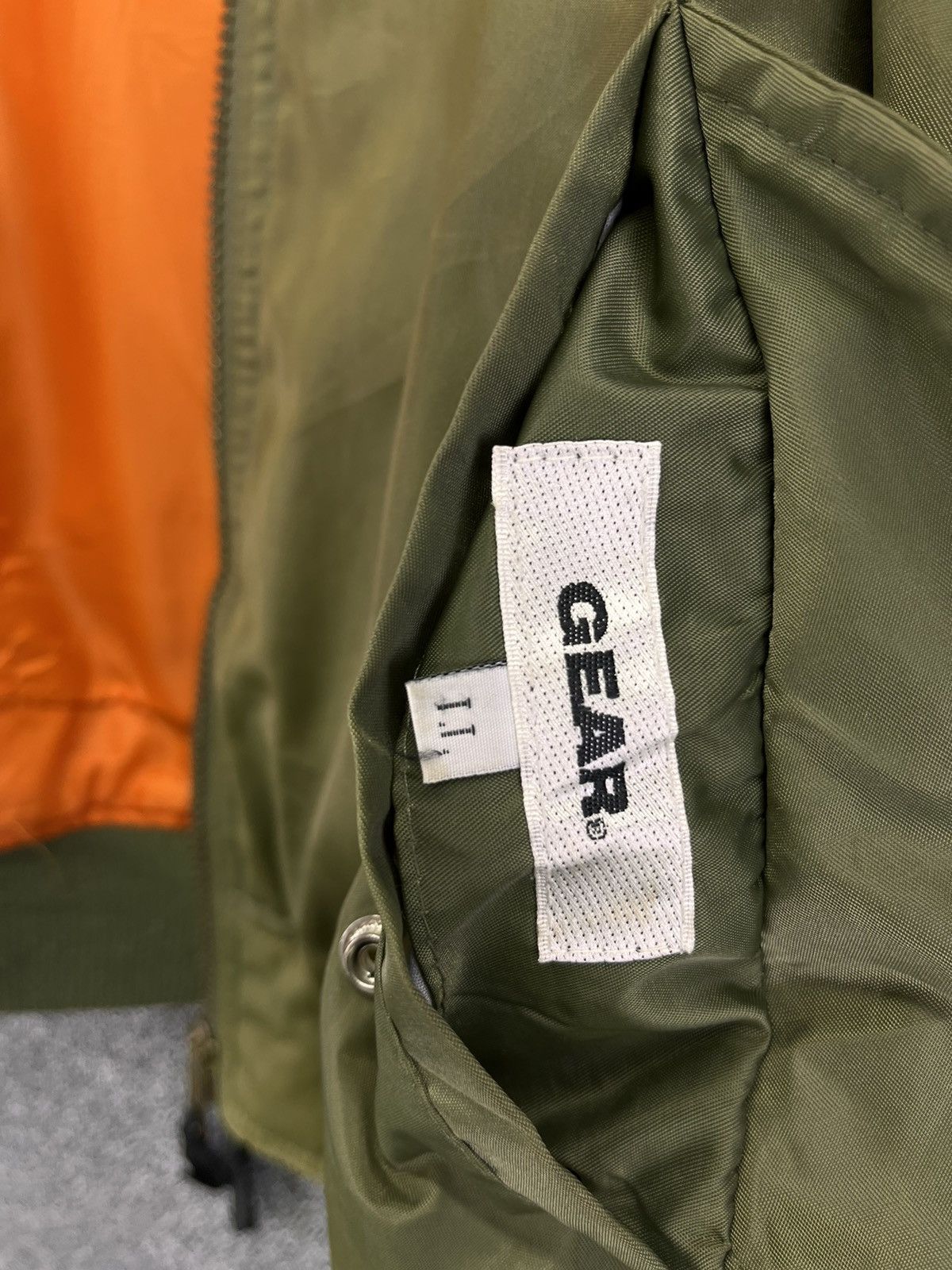 Japanese Brand Vintage Gear Japanese Zip Up Bomber Jacket Size US L / EU 52-54 / 3 - 7 Thumbnail