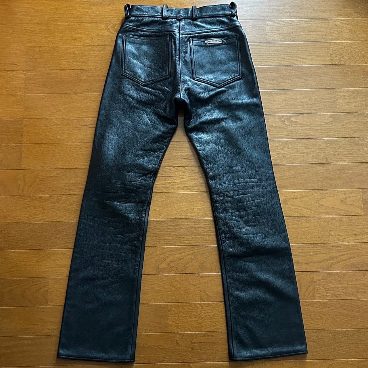 Chrome Hearts Chrome Hearts Fleur Knee Leather Pants Size US 29 - 2 Thumbnail