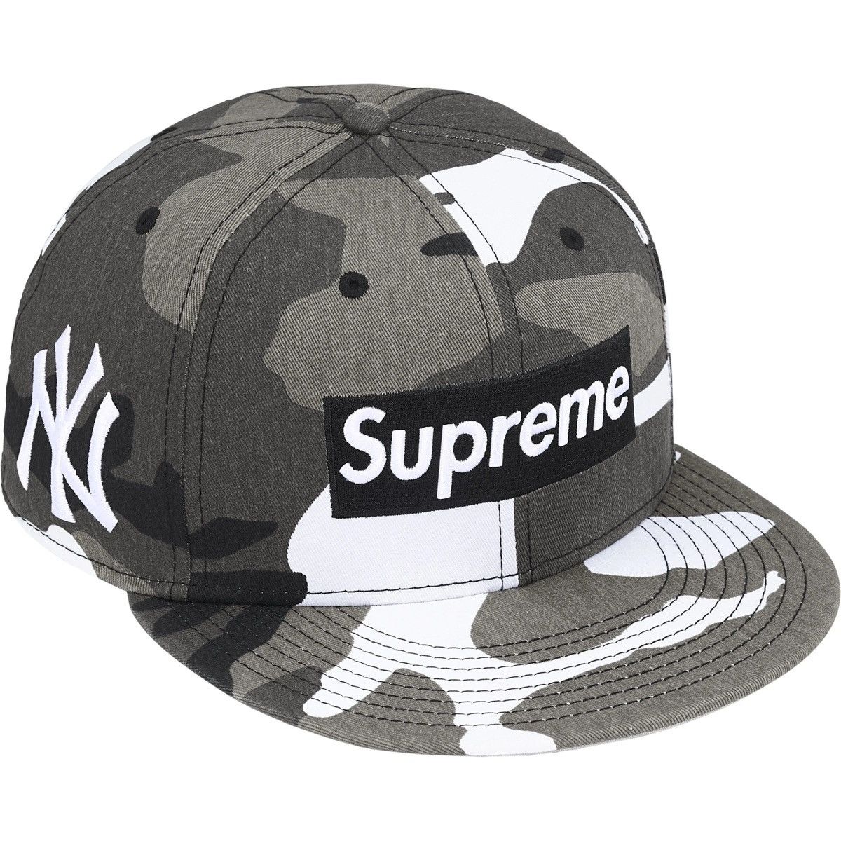 MLB × New Era × Supreme Supreme MLB Teams Box Logo New Era New York Yankees 7 5/8 Size ONE SIZE - 2 Thumbnail