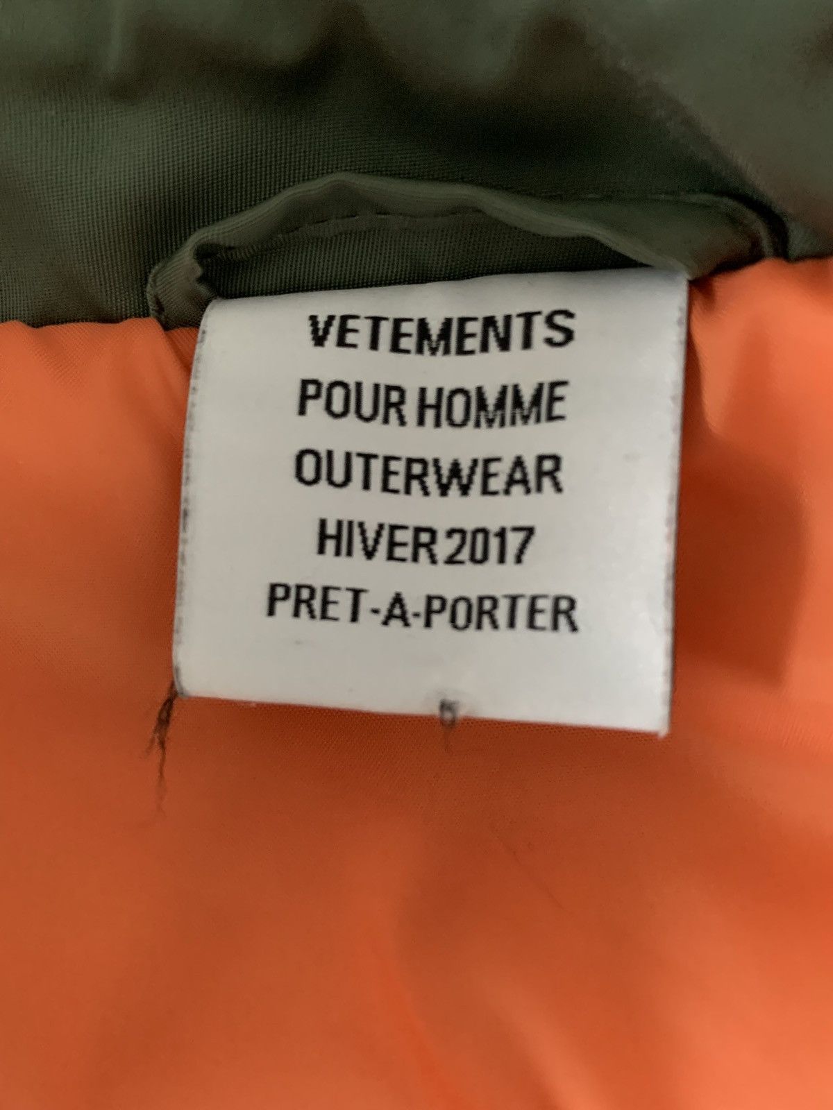 Vetements 2016 OG Bomber Size US S / EU 44-46 / 1 - 4 Thumbnail