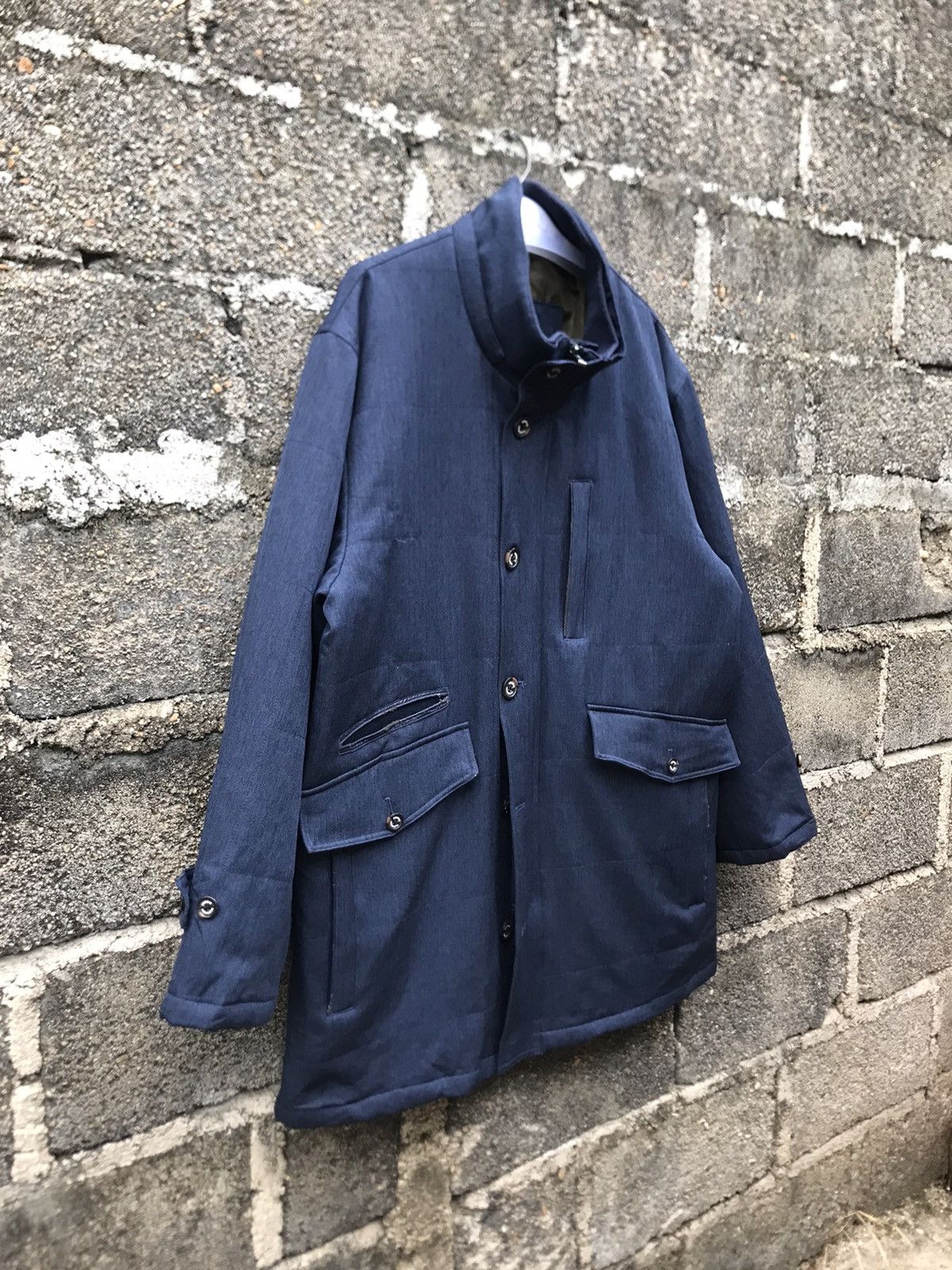 BARNS OUTFITTERS × Japanese Brand × Sergio Tacchini 🌟Sergio Tacchini Indigo Barn Coat Jacket Size US L / EU 52-54 / 3 - 2 Thumbnail