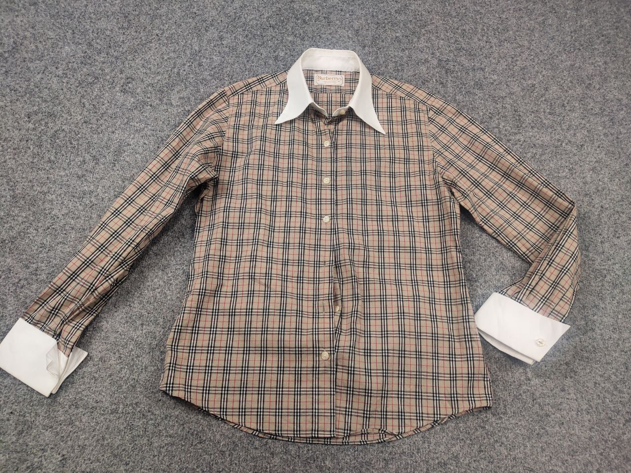 Burberry Vintage 90's Burberry Long Sleeve Nova-Check Shirt cufflinks Size M / US 6-8 / IT 42-44 - 3 Thumbnail