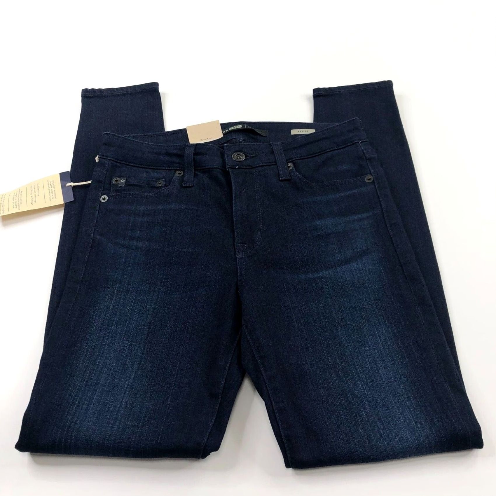 Vintage Big Star Ava Mid Rise Super Skinny 27P Jeans Women 27W 27L Blue Solid 5-Pocket Denim Fashion Jeans Size 27" / US 4 / IT 40 - 4 Thumbnail