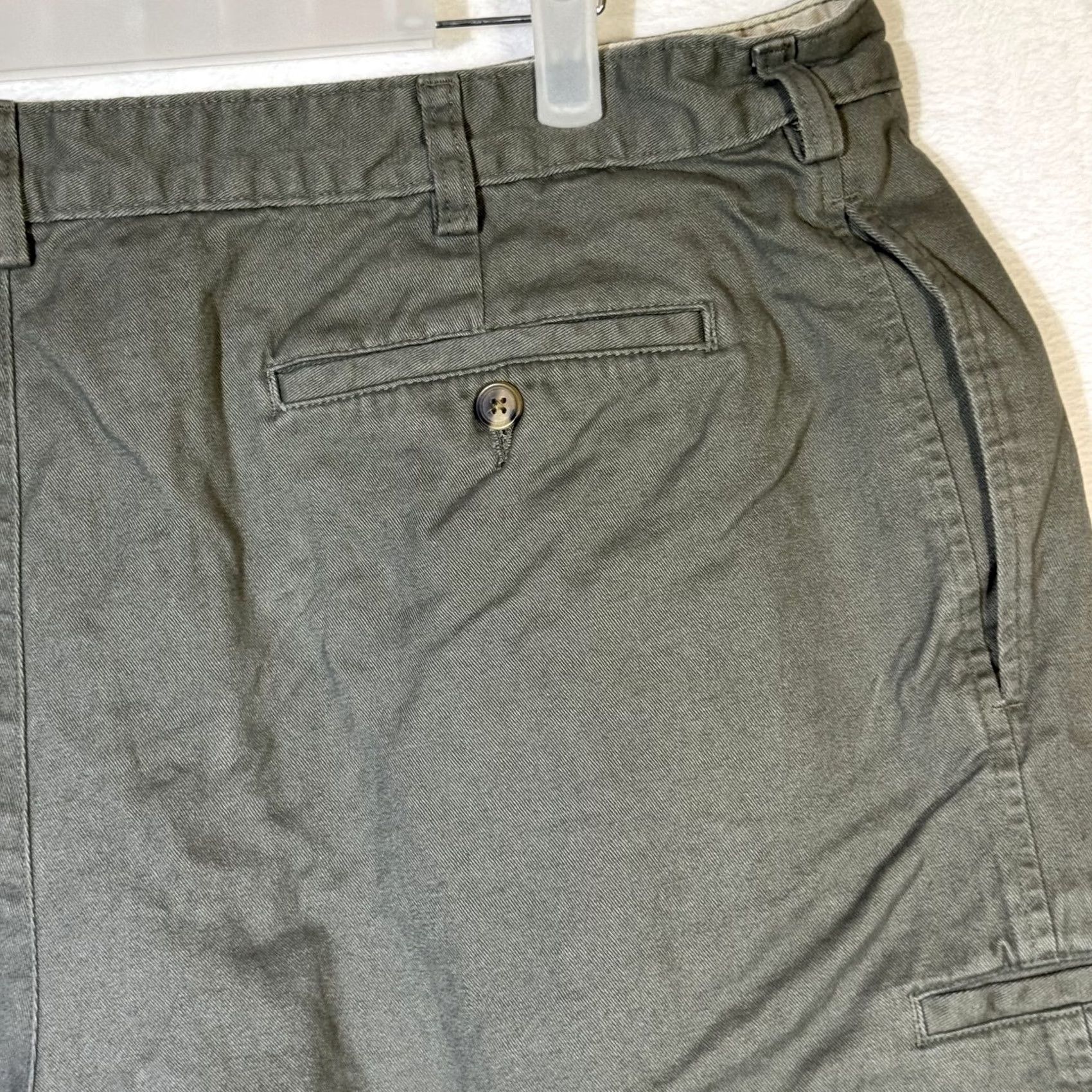 Vintage Saddlebred Shorts Men’s Size 40 Green Cotton Pleated Casual Excellent Size US 40 / EU 56 - 6 Thumbnail