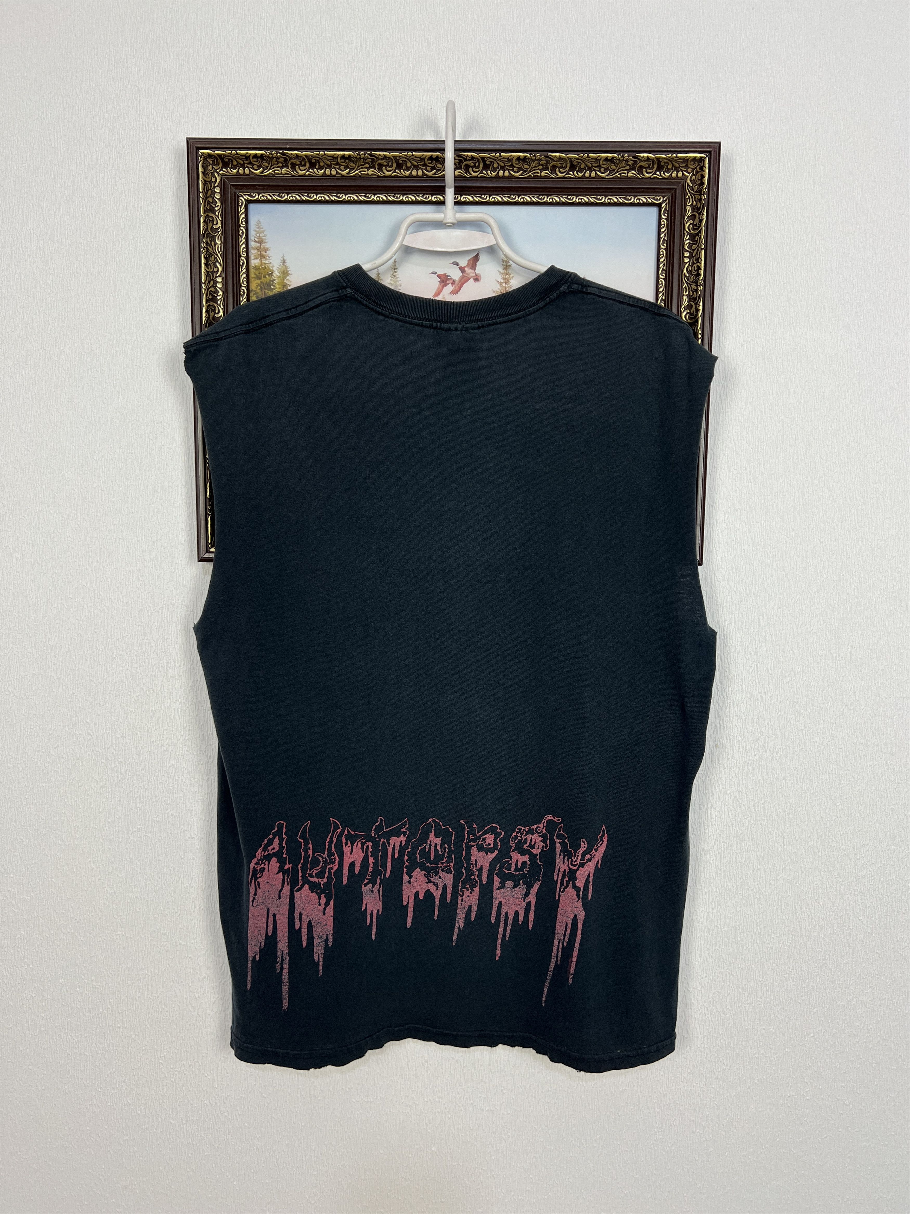 Vintage Vintage Autopsy Mental Funeral Death Metal Over Print Vest Size US L / EU 52-54 / 3 - 14 Thumbnail