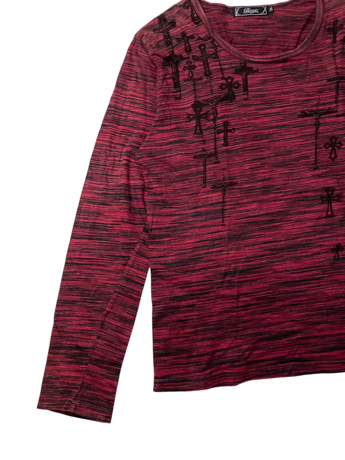 If Six Was Nine 2000's Bonvet Heaven Slayer Cross Longsleeve Size US M / EU 48-50 / 2 - 7 Thumbnail