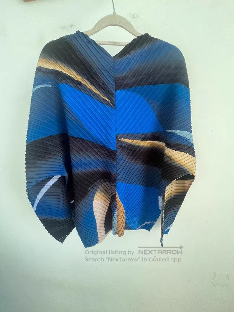 Issey Miyake Issey Miyake Color-Block Long Sleeve Top Size M / US 6-8 / IT 42-44 - 2 Thumbnail