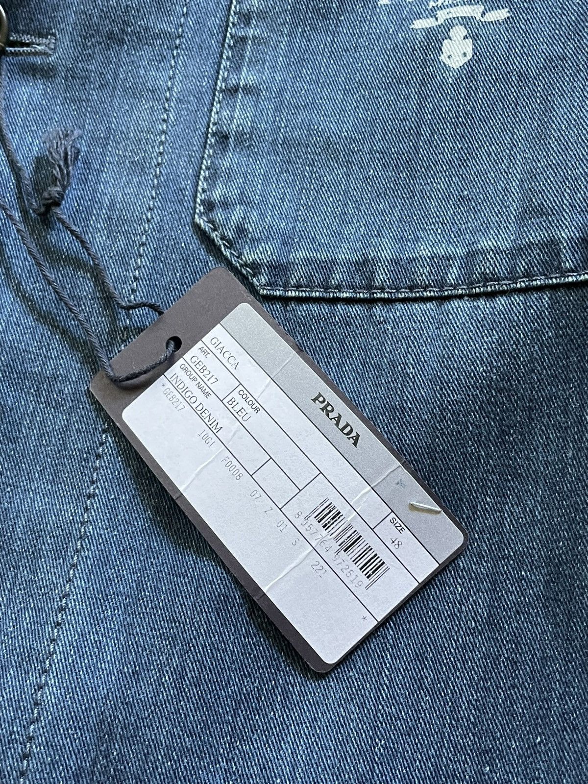 Prada Prada Denim Blazer Jacket Size 48R - 10 Thumbnail