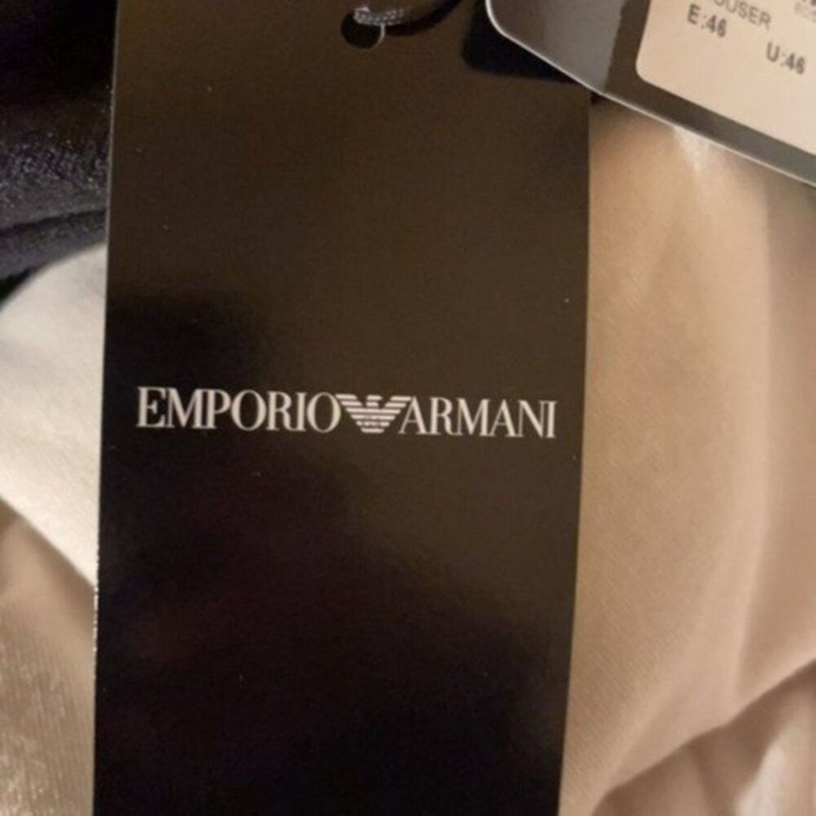 Emporio Armani Emporio Armani Velour Casual Pants Black size 10 Size 32" / US 10 / IT 46 - 7 Thumbnail