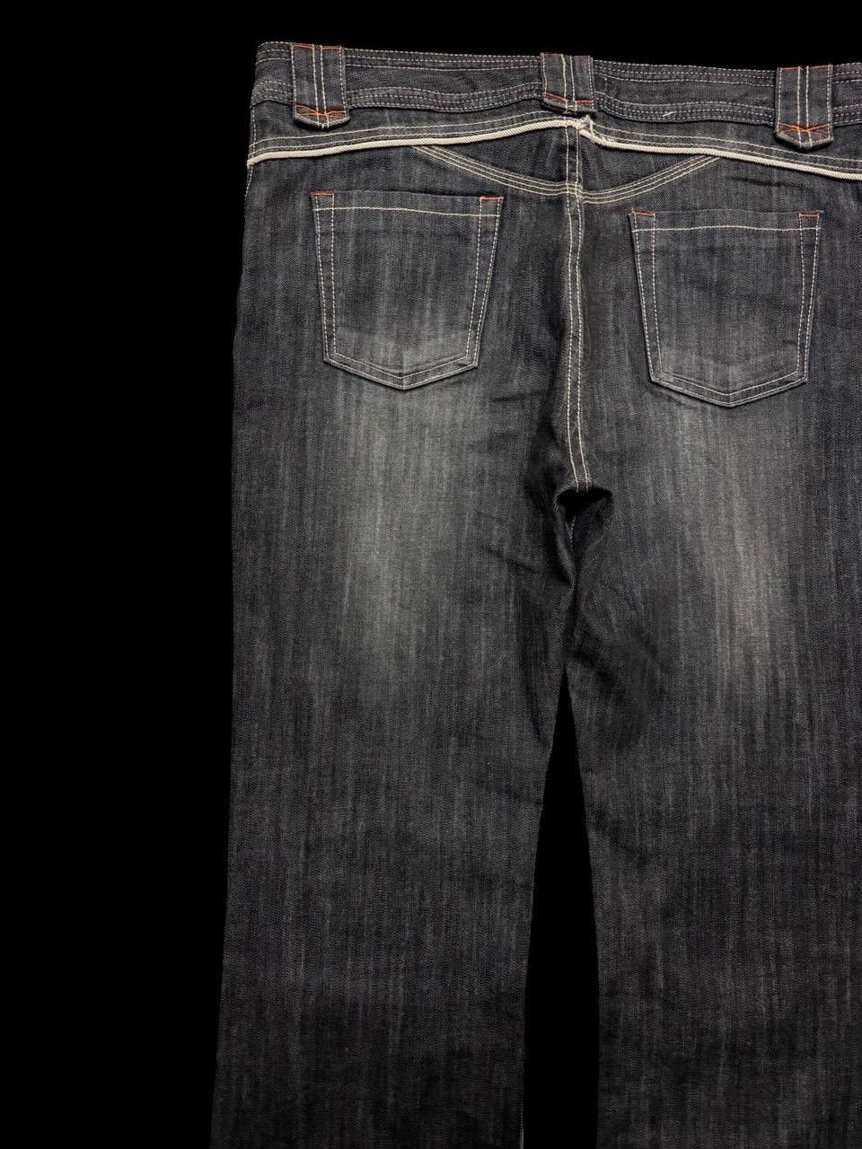 GOSTAR DE FUGA FLARE Vintage Lacoupe Pour Remme Japan Designer Mudwash Jean Size US 34 / EU 50 - 17 Thumbnail