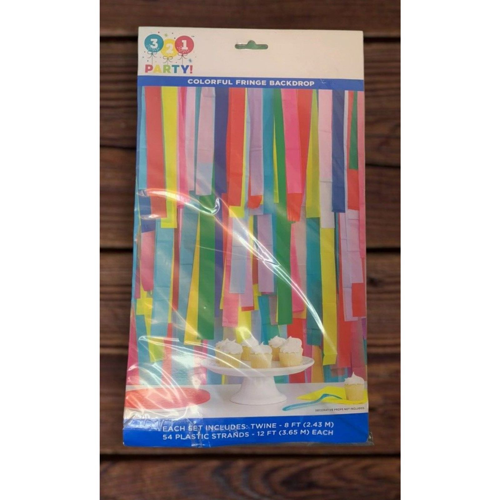 Other 6 Pack NEW 8ft Multicolored Rainbow Fringe Photo Backdrop Size ONE SIZE - 6 Thumbnail