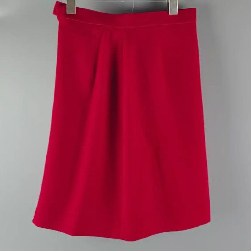 Dior Dior Women's Red Midi Skirt 0089 Size 23" - 1 Thumbnail