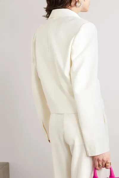 Off-White o1y1125 Blazer in Ivory Size M / US 6-8 / IT 42-44 - 3 Thumbnail