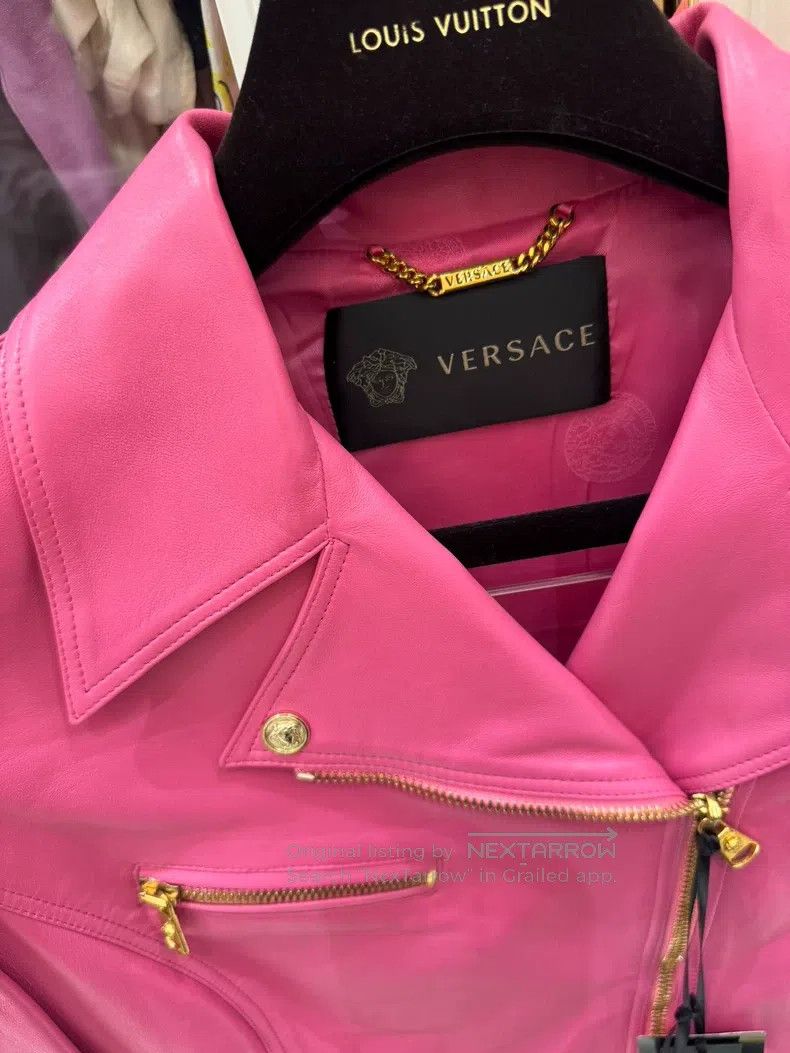 Versace Versace Barbie pink leather suit Size M / US 6-8 / IT 42-44 - 2 Thumbnail