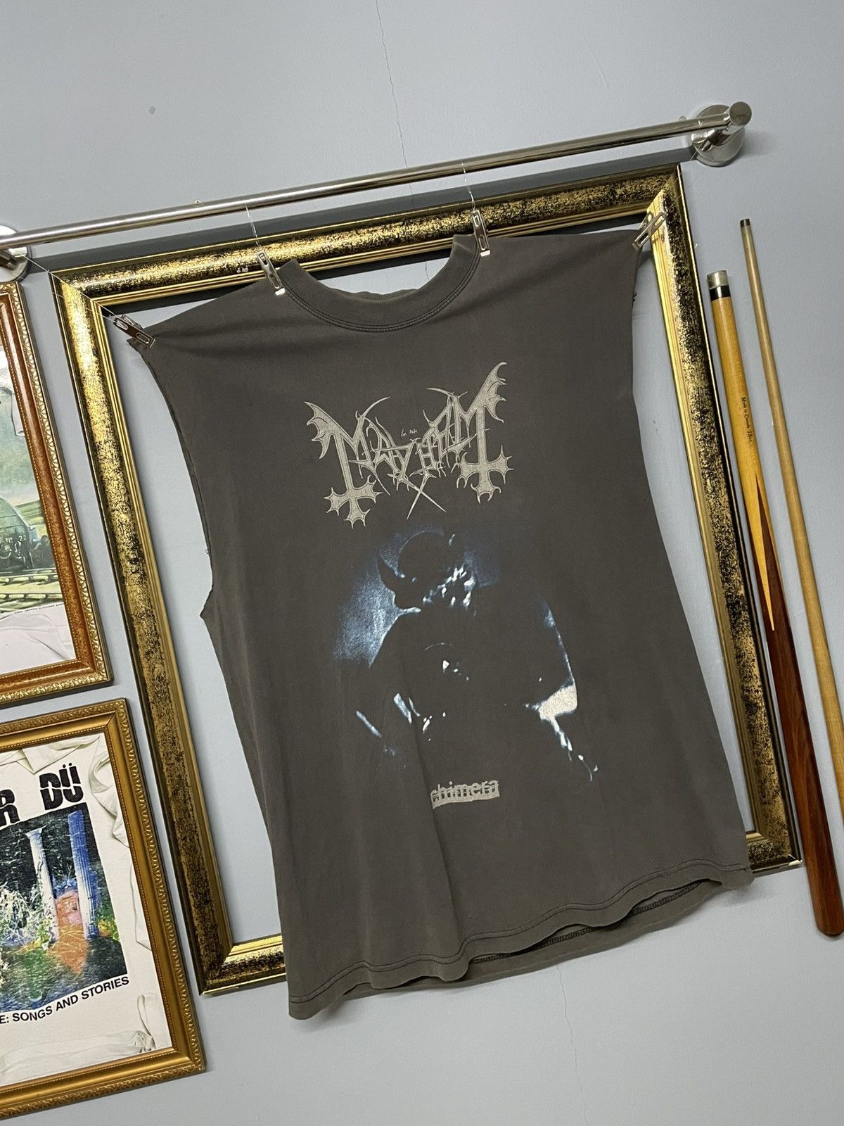 Vintage Vintage Original Band Tees Mayhem Chimera Sunfaded Sleeveles Size US XL / EU 56 / 4 - 2 Thumbnail