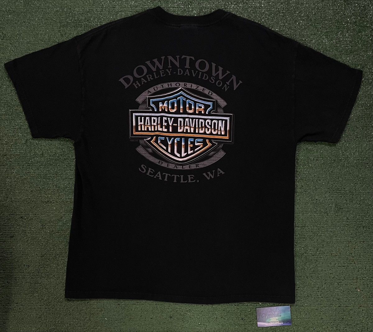 Harley Davidson Vintage 2000s Harley Davidson downtown Seattle tee Size US XL / EU 56 / 4 - 3 Thumbnail