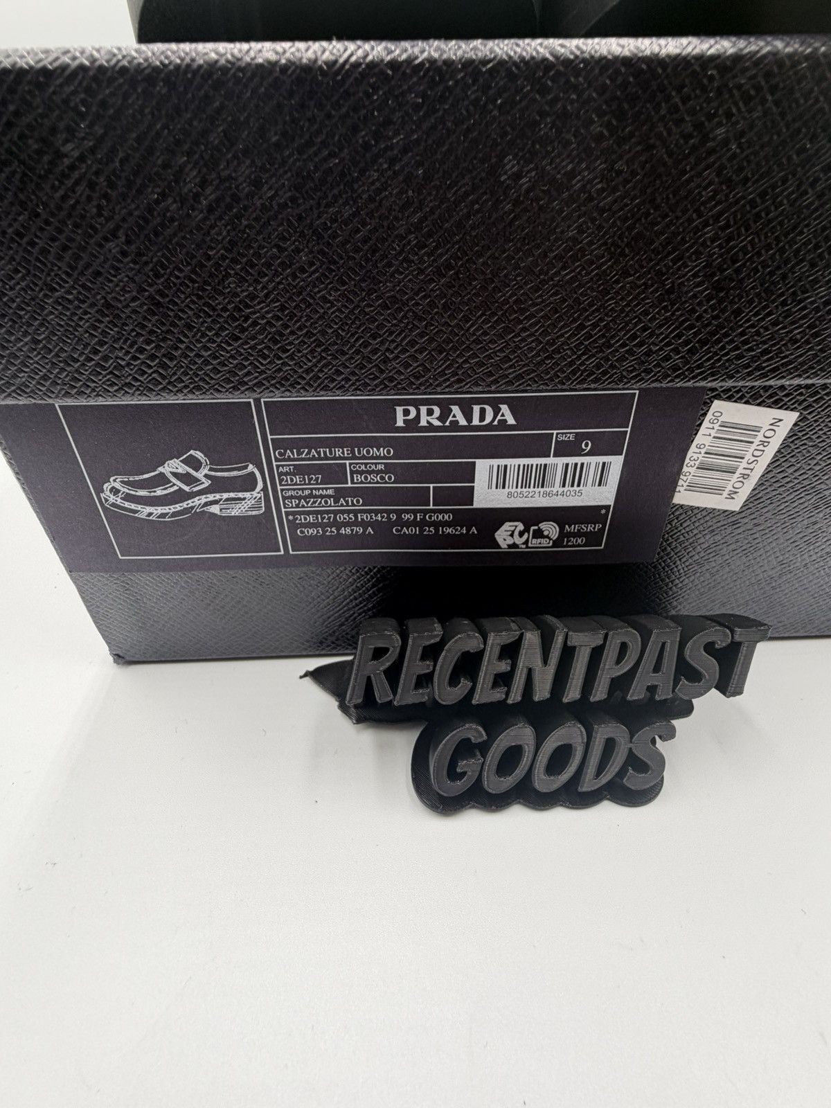 Prada Prada Triangle Logo Loafer In Bosco 42 Size US 9 / EU 42 - 8 Thumbnail