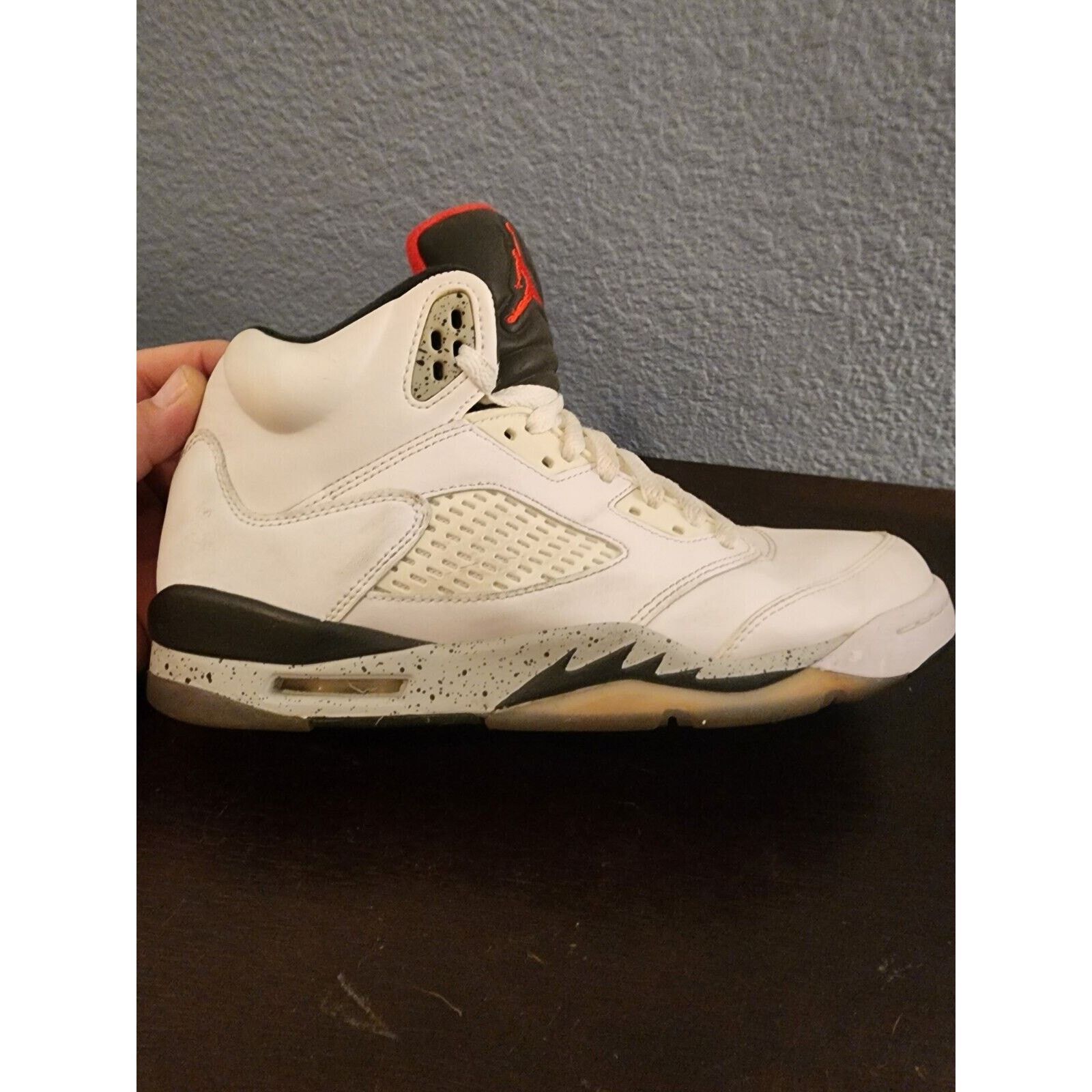 Nike Nike Air Jordan 5 V Retro White Cement Youth Shoes Sz 6.5 Y Size US 6.5 / EU 39-40 - 2 Thumbnail