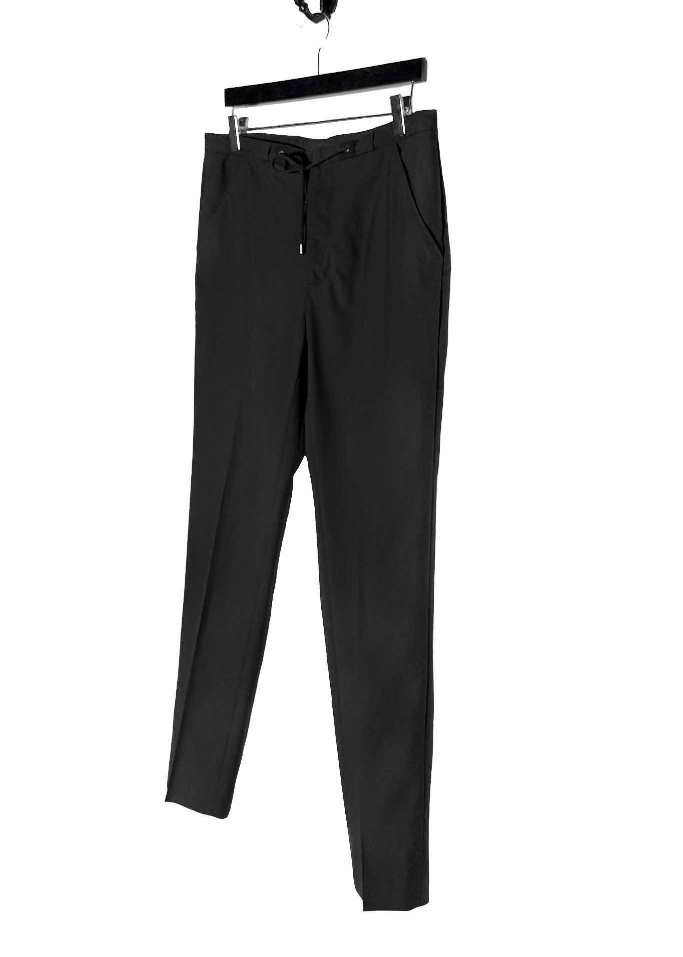 Maison Margiela Maison Margiela 2015 Black Drawstring Slim Trousers Size US 32 / EU 48 - 2 Thumbnail
