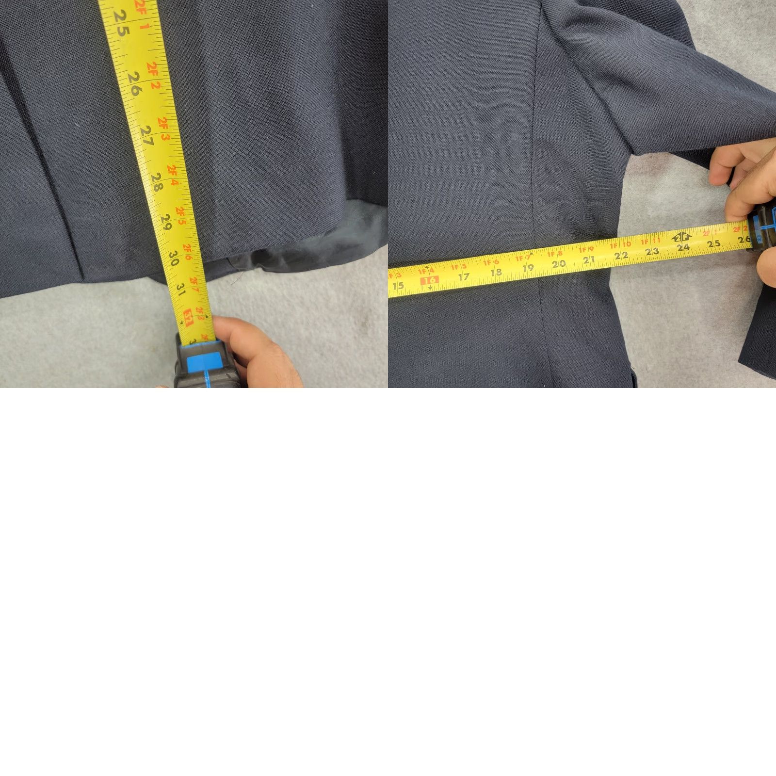 Orvis VINTAGE Orvis Blazer Sport Coat Jacket Mens 44R Blue Wool Gold Metal 3 Button VTG USA Size 44R - 9 Thumbnail