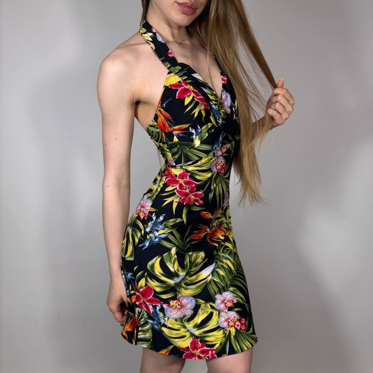 Dolce & Gabbana Vintage 00s Dolce Gabbana Summer Floral Y2K Style Midi Dress Size S / US 4 / IT 40 - 1 Thumbnail