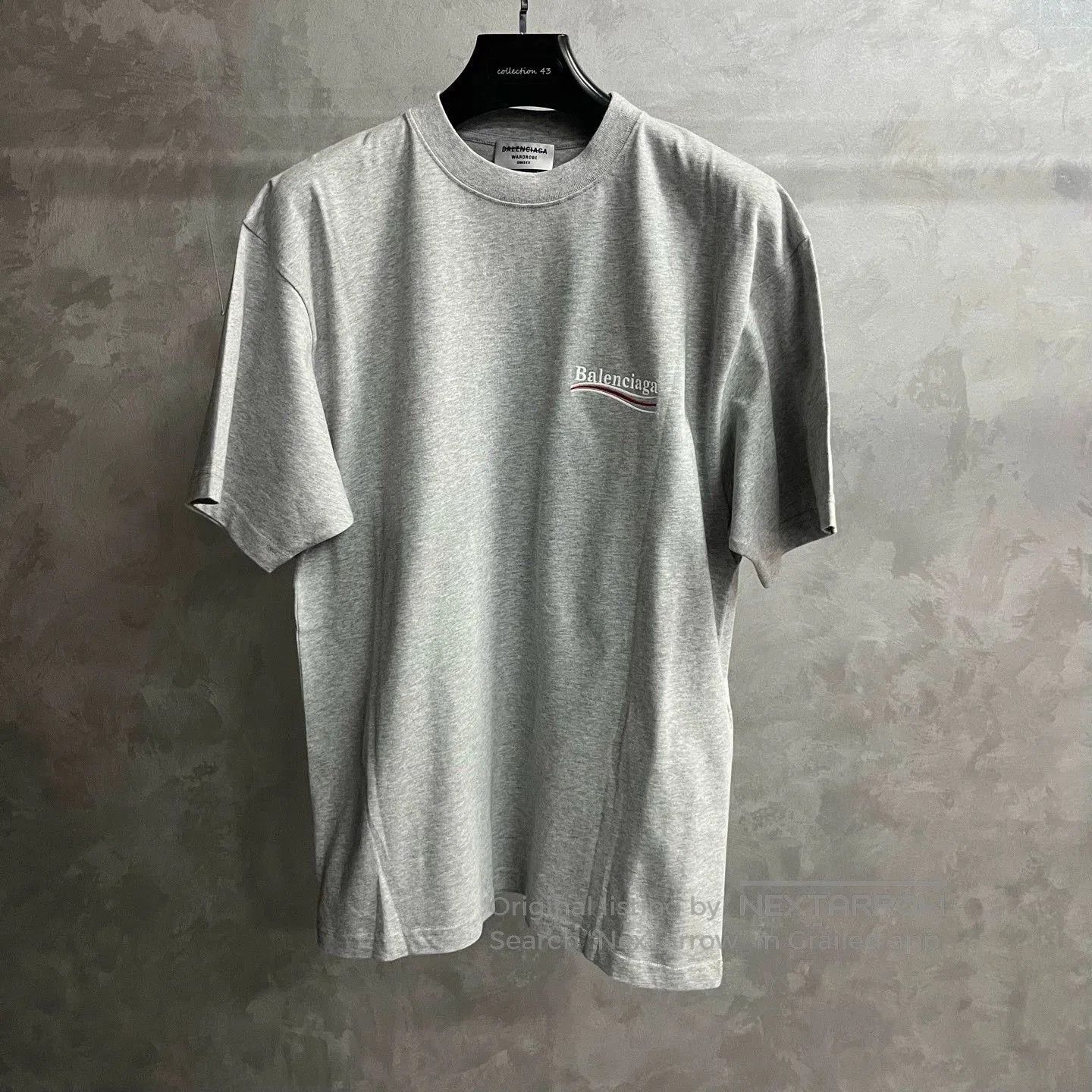 Balenciaga Balenciaga Gray Logo Print Short Sleeve T-shirt. Size US XS / EU 42 / 0 - 2 Thumbnail