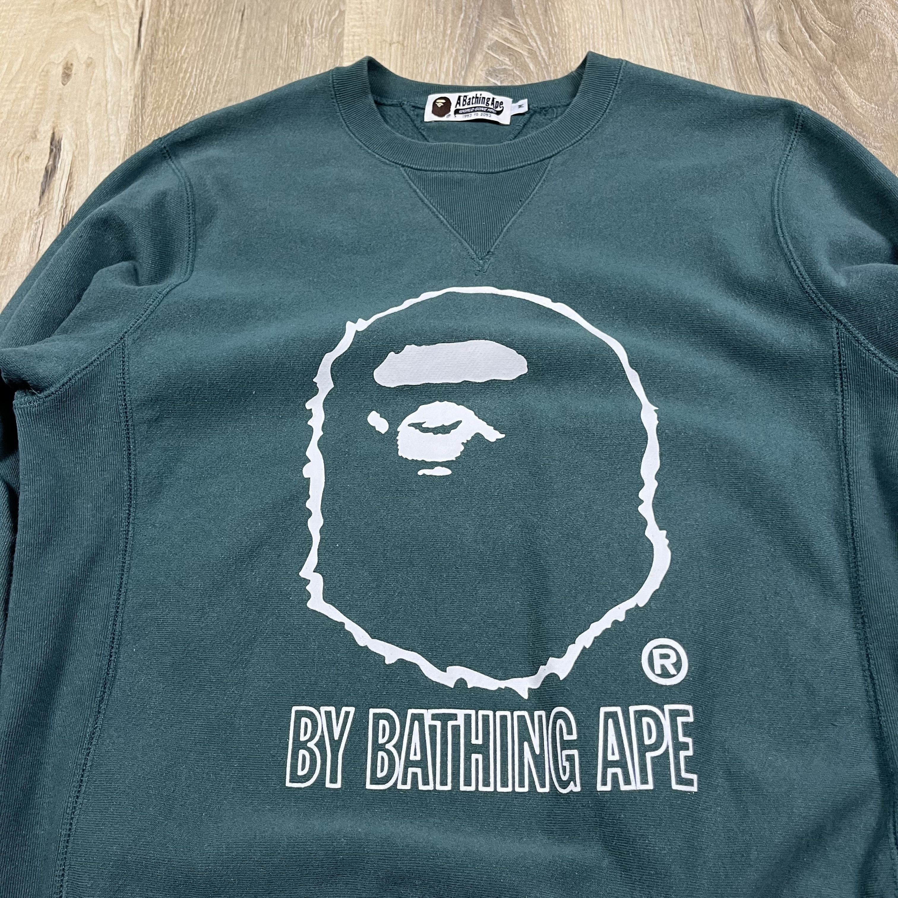 Bape Bape By Bathing Ape Crewneck Mens Medium Overdye Double V Size US M / EU 48-50 / 2 - 2 Thumbnail