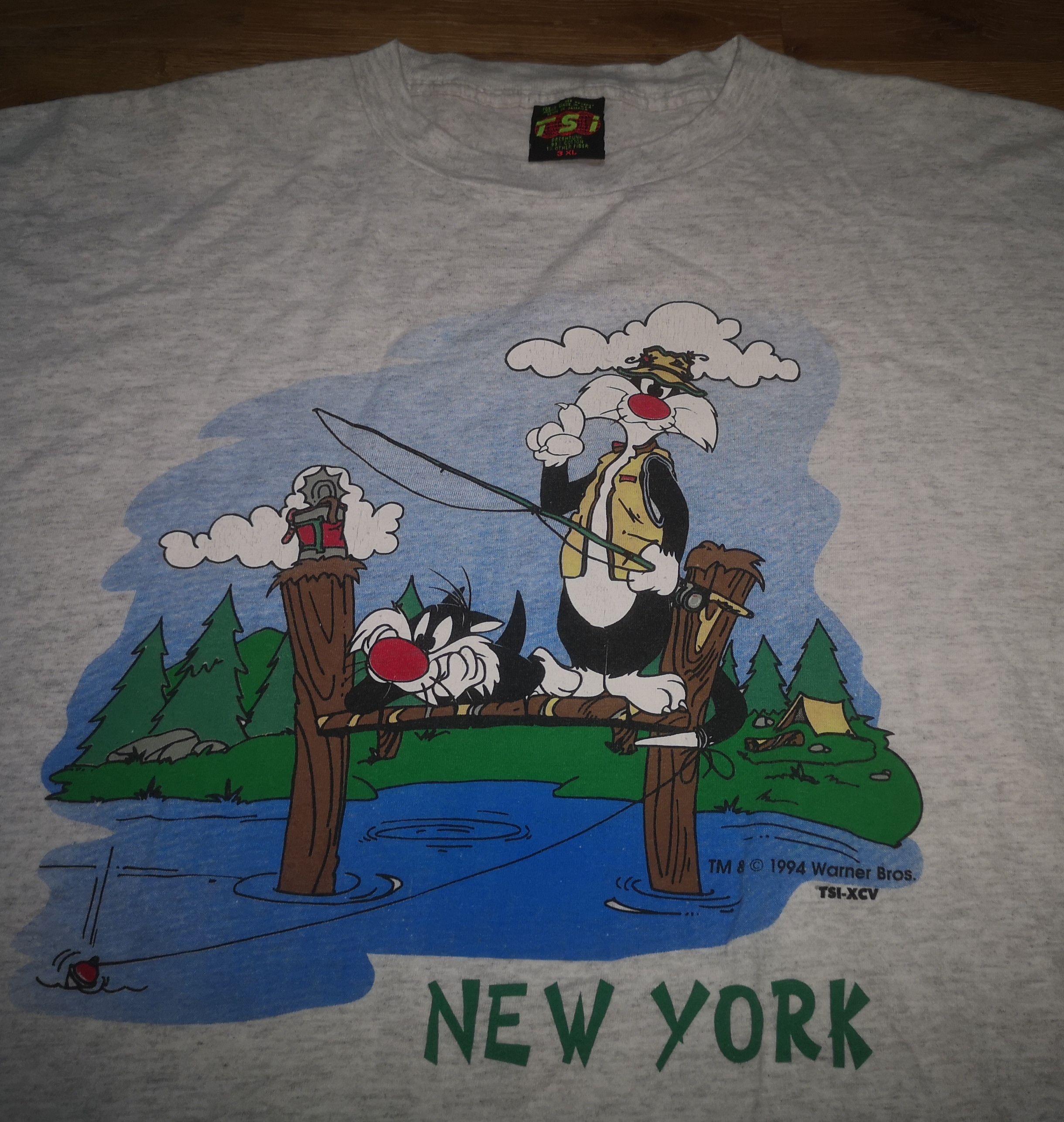 Cartoon Network × Vintage × Warner Bros Vintage 90s Looney Tunes Sylvester The Cat Warner Bros Shirt Size US XXL / EU 58 / 5 - 5 Thumbnail