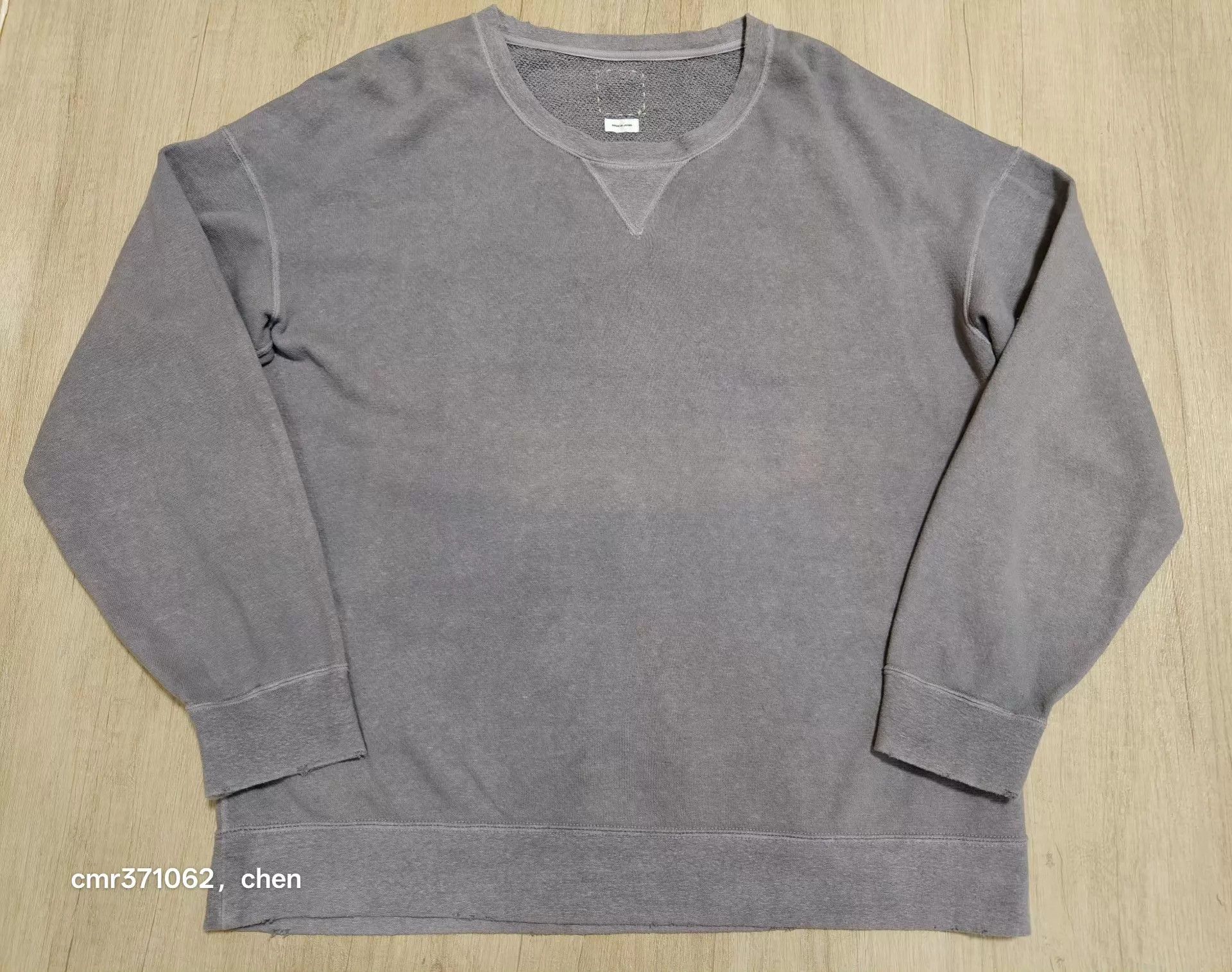 Visvim visvim 21ss jumbo sweat l/s (uneven dye) destroyed purple 3 Size US L / EU 52-54 / 3 - 1 Thumbnail