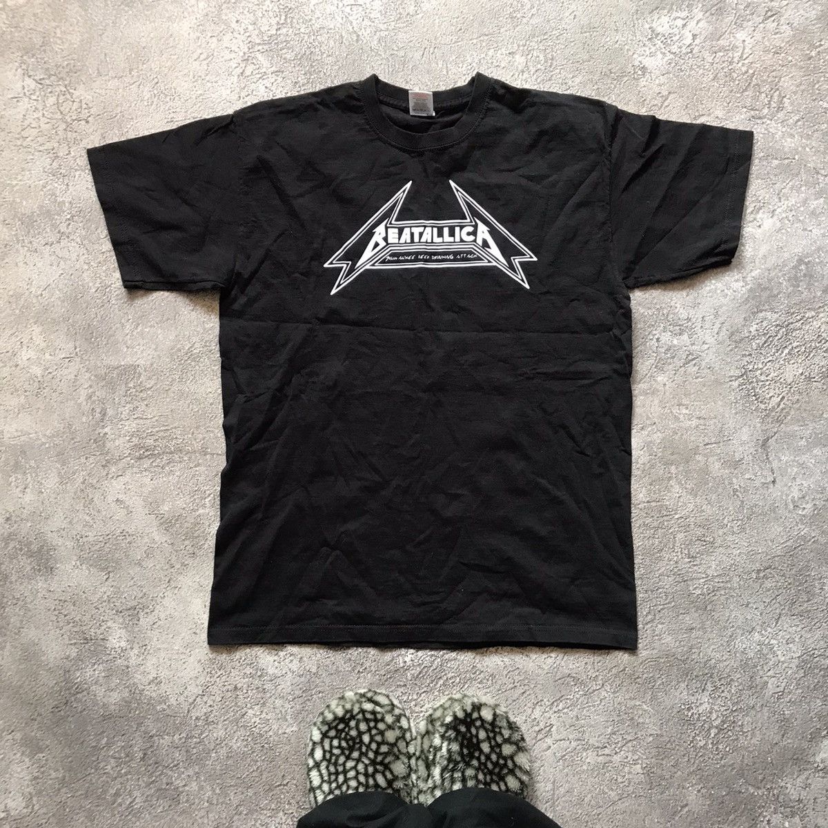 Vintage Vintage Metallica Band Tee Graphic Print Grunge Rock Slim M Size US M / EU 48-50 / 2 - 1 Thumbnail