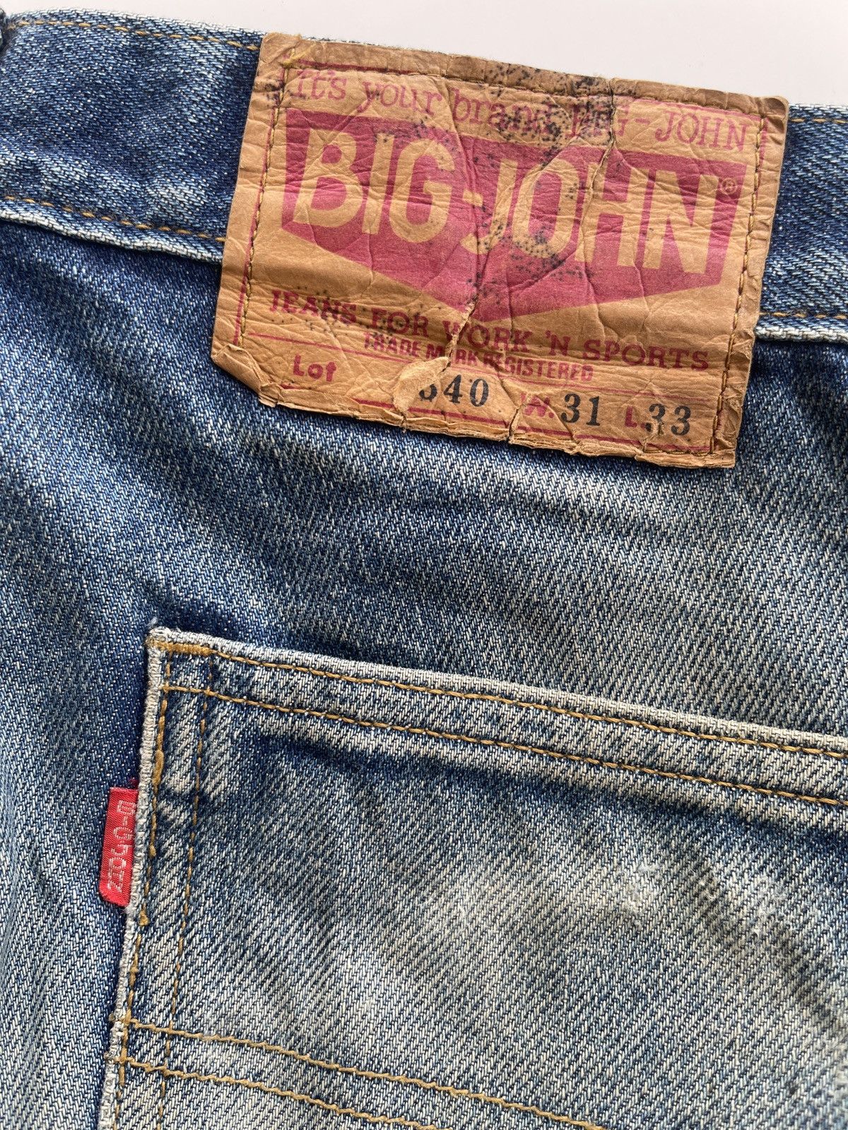 Big John Vintage Distressed Flare Denim Size US 30 / EU 46 - 12 Thumbnail