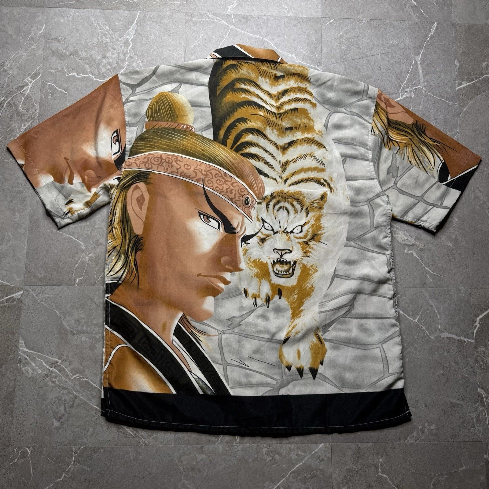 Vintage Vintage Y2K Claudio Nucci Anime Warrior Tiger Shirt Large Size US L / EU 52-54 / 3 - 2 Thumbnail