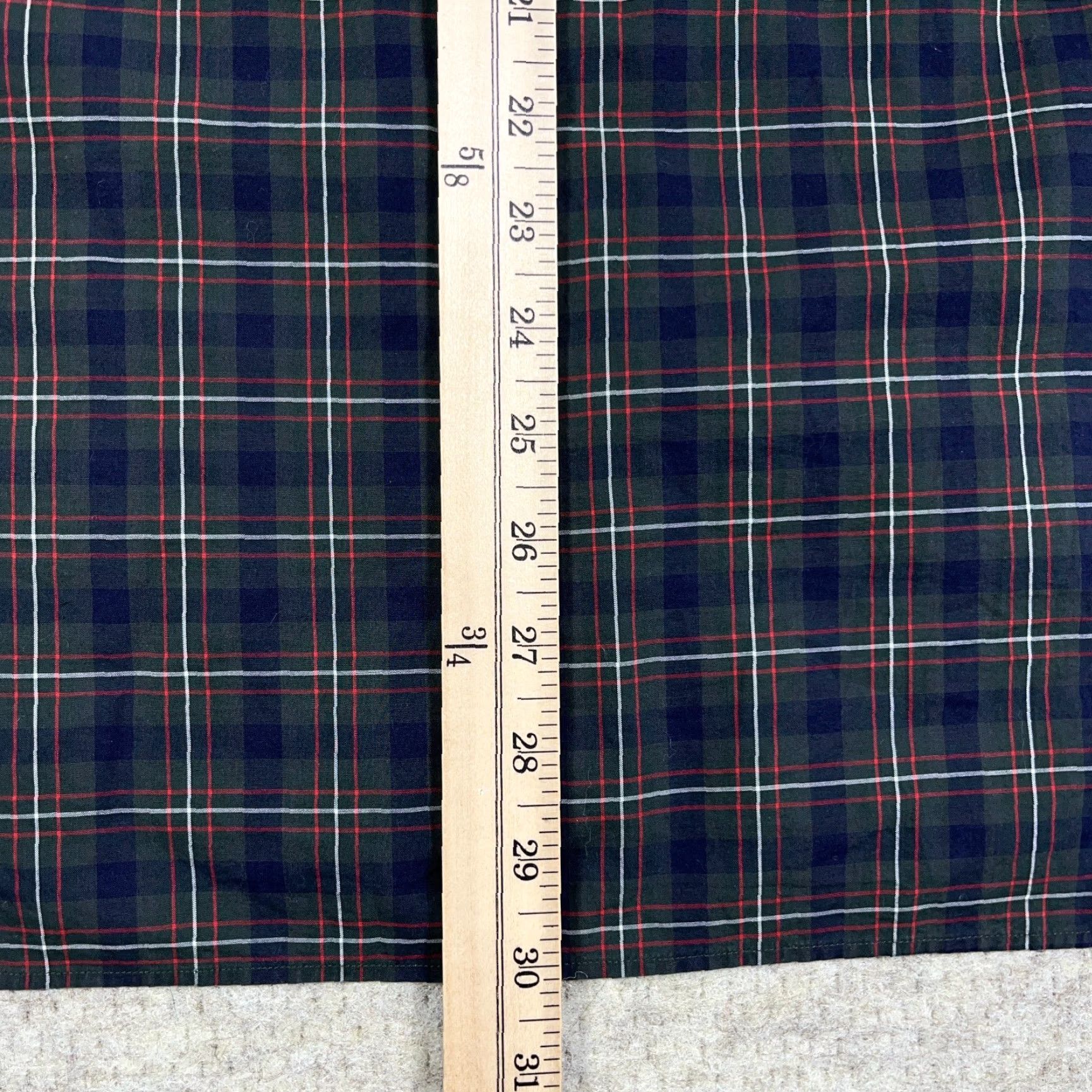 Ralph Lauren Ralph Lauren Shirt Men XL Blue Green Plaid Button Up Dress Poplin Flap Pocket Size 46R - 7 Thumbnail