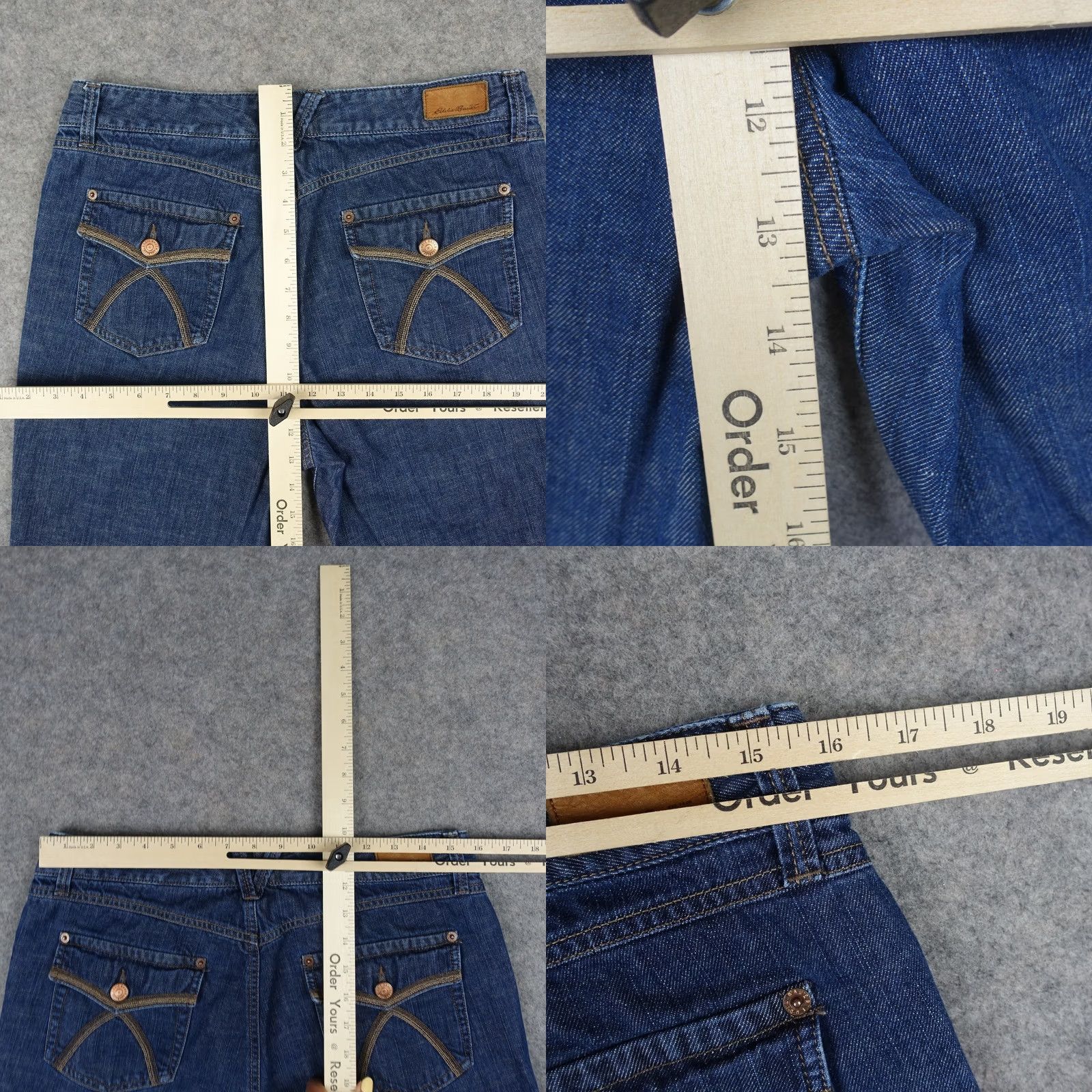 Eddie Bauer Eddie Bauer Jeans Womens 10 Tall Blue Straight Leg Denim Farm Girl Outdoors Y2K Size 32" / US 10 / IT 46 - 9 Thumbnail