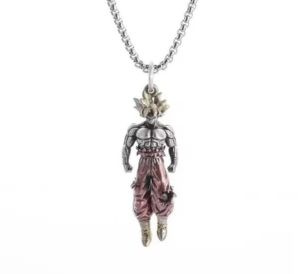Jewelry Yellow Hair Muscular Man Pendant Necklace Size ONE SIZE - 1 Thumbnail