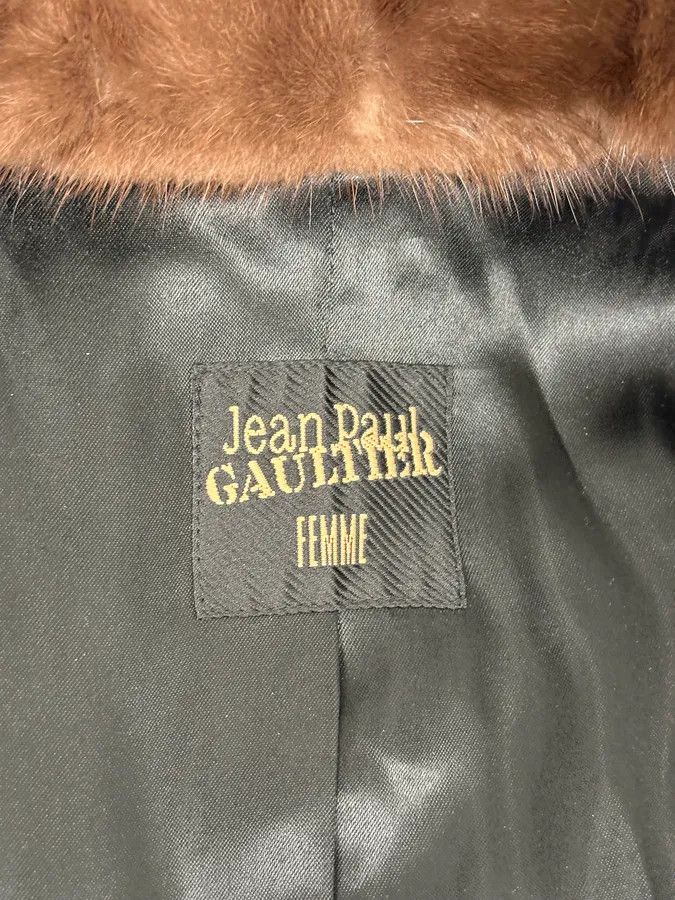 Jean Paul Gaultier 2000s Jean Paul Gaultier Navy Wool Leather Cuff Blazer Size 40R - 11 Thumbnail