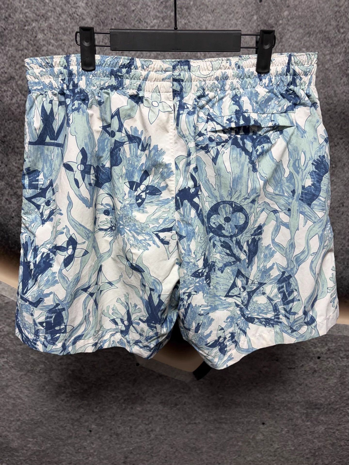 Louis Vuitton LV Blue & White Print L Shorts Like New Size US 36 / EU 52 - 2 Thumbnail