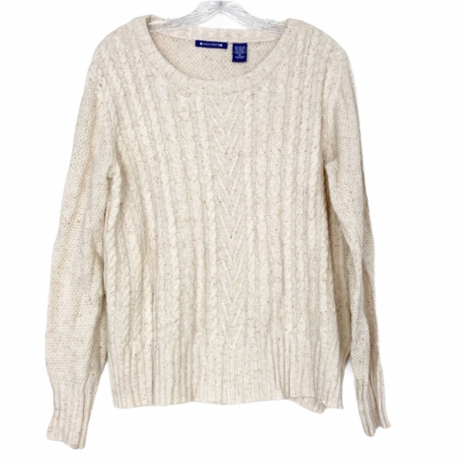 Architect Architect Tan Speckled Wool Blend Sweater Sz XL Size XL / US 12-14 / IT 48-50 - 1 Thumbnail